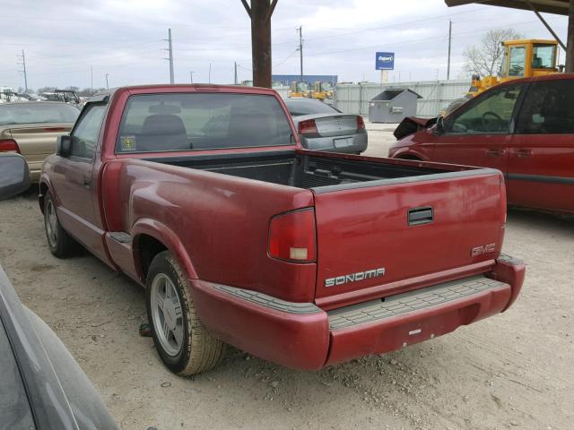 1GTCS1455Y8308278 - 2000 GMC SONOMA RED photo 3