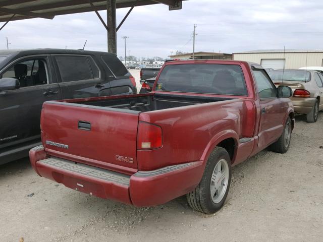 1GTCS1455Y8308278 - 2000 GMC SONOMA RED photo 4