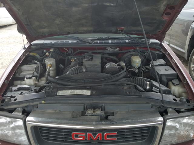 1GTCS1455Y8308278 - 2000 GMC SONOMA RED photo 7