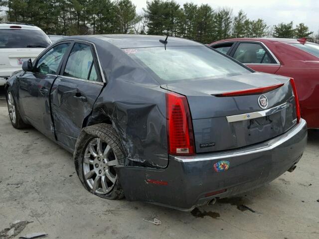 1G6DF577880179547 - 2008 CADILLAC CTS BLUE photo 3