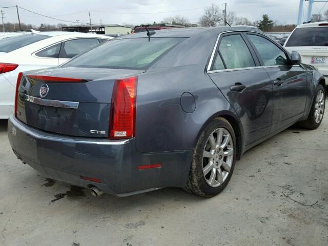 1G6DF577880179547 - 2008 CADILLAC CTS BLUE photo 4