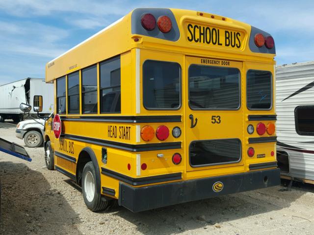 1FDEE3FP6ADA40179 - 2010 FORD ECONOLINE YELLOW photo 3