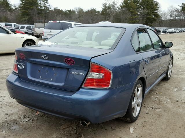 4S3BL626967214778 - 2006 SUBARU LEGACY 2.5 BLUE photo 4