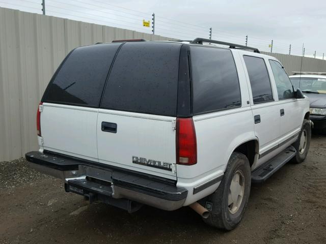 1GNEK13R1XJ378615 - 1999 CHEVROLET TAHOE K150 WHITE photo 4