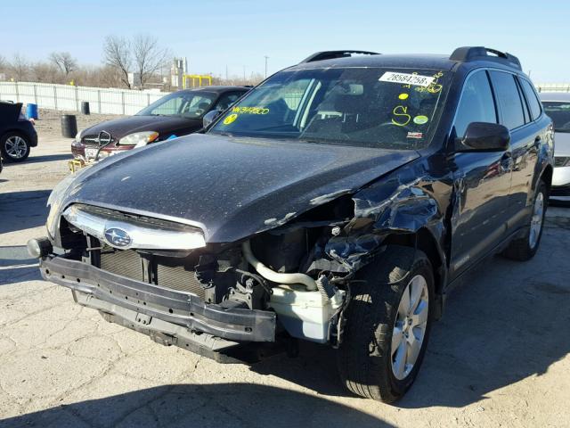 4S4BRCGCXA1349500 - 2010 SUBARU OUTBACK 2. GRAY photo 2