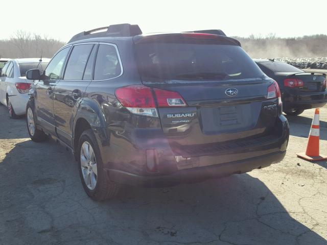 4S4BRCGCXA1349500 - 2010 SUBARU OUTBACK 2. GRAY photo 3