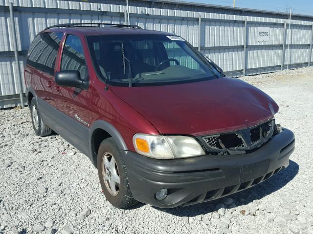 1GMDU03EX2D101986 - 2002 PONTIAC MONTANA MAROON photo 1