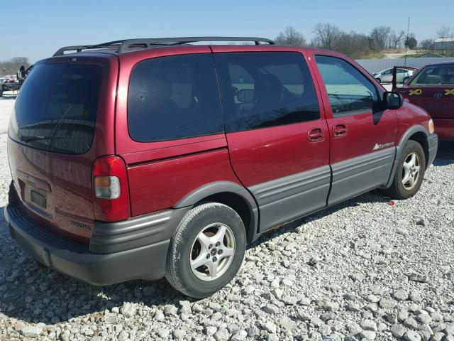 1GMDU03EX2D101986 - 2002 PONTIAC MONTANA MAROON photo 4