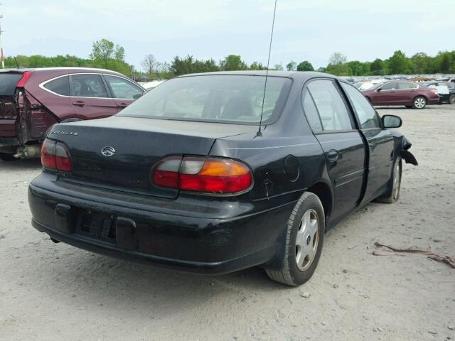 1G1NE52J316218855 - 2001 CHEVROLET MALIBU LS BLACK photo 4