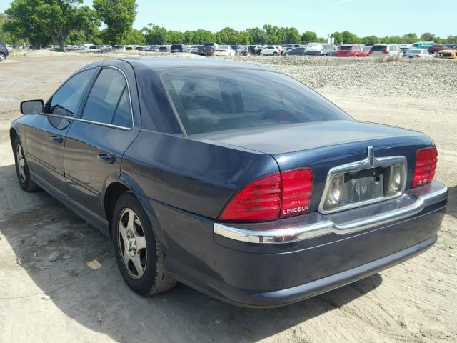 1LNHM87A71Y657221 - 2001 LINCOLN LS BLUE photo 3