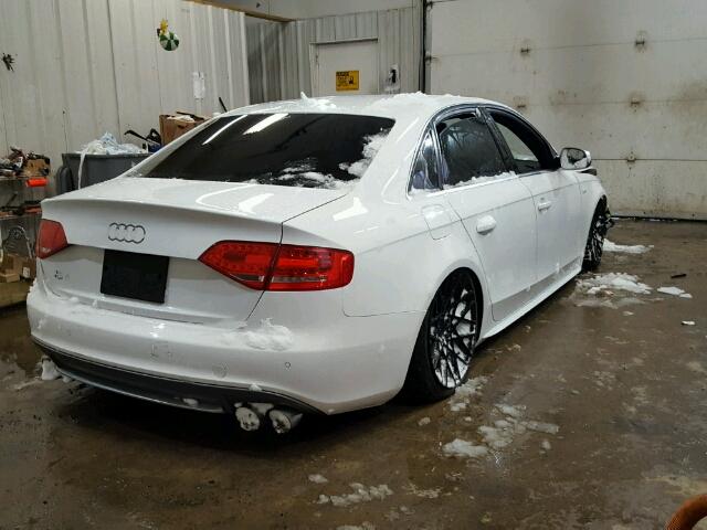 WAUBGAFL3BA161139 - 2011 AUDI S4 PREMIUM WHITE photo 4