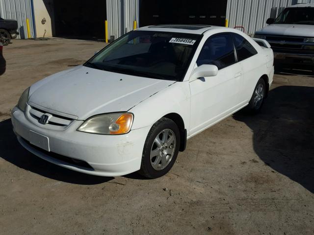 1HGEM22083L029821 - 2003 HONDA CIVIC EX WHITE photo 2