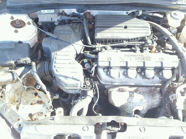 1HGEM22083L029821 - 2003 HONDA CIVIC EX თეთრი ფოტო 7