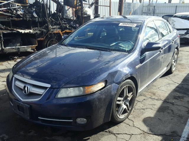 19UUA66227A030648 - 2007 ACURA TL BLUE photo 2