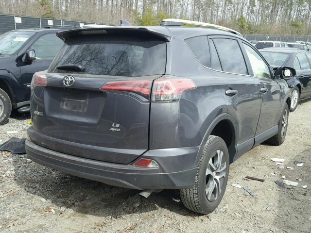 JTMBFREV7GJ074925 - 2016 TOYOTA RAV4 LE GRAY photo 4