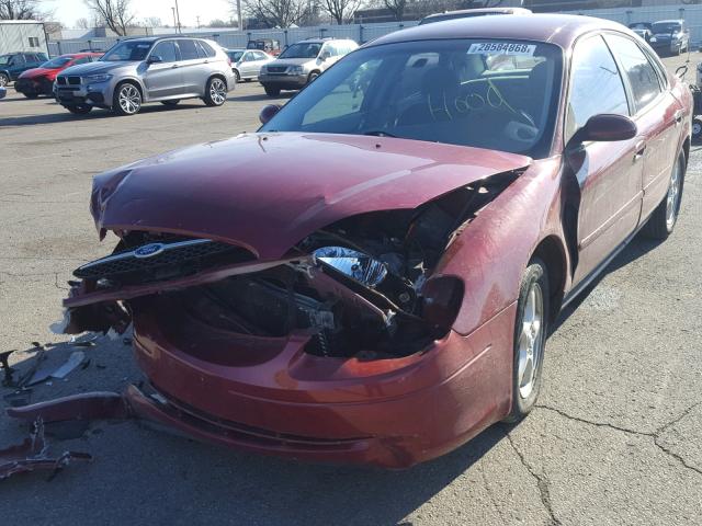 1FAFP53U13A126440 - 2003 FORD TAURUS SE BURGUNDY photo 2