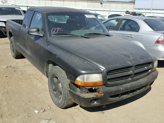 1B7GL22X9YS536585 - 2000 DODGE DAKOTA BLACK photo 1