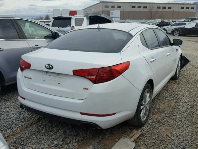 5XXGM4A73DG199569 - 2013 KIA OPTIMA LX WHITE photo 4