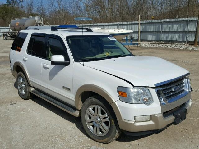 1FMEU74896UB10335 - 2006 FORD EXPLORER E WHITE photo 1