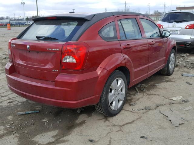 1B3CB4HA6AD533946 - 2010 DODGE CALIBER SX RED photo 4