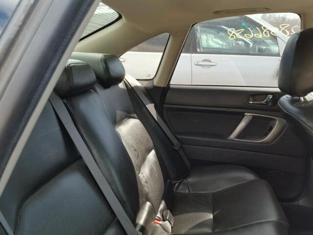 4S3BL616796224334 - 2009 SUBARU LEGACY 2.5 GRAY photo 6