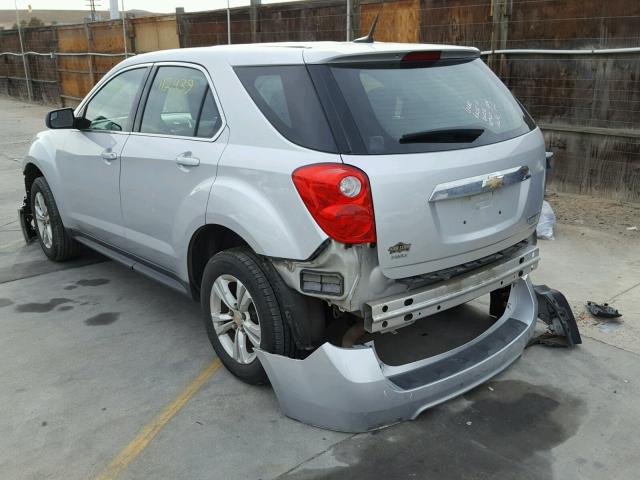 1GNFLCEK7DZ102210 - 2013 CHEVROLET EQUINOX LS SILVER photo 3