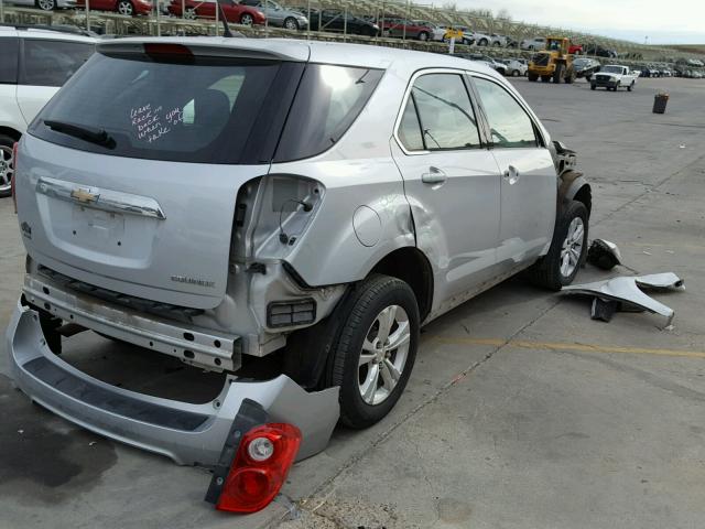 1GNFLCEK7DZ102210 - 2013 CHEVROLET EQUINOX LS SILVER photo 4