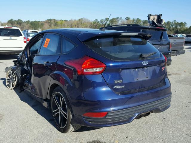 1FADP3L96HL274733 - 2017 FORD FOCUS ST BLUE photo 3