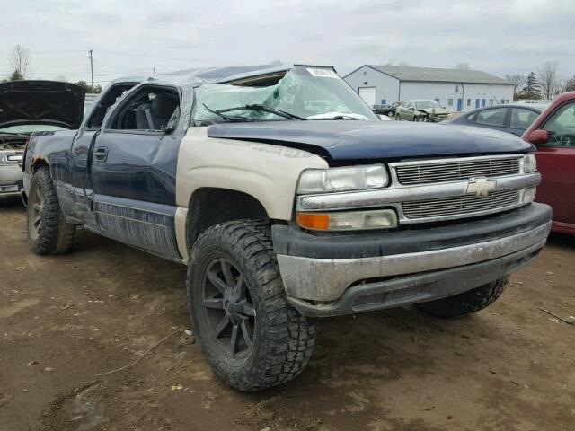 2GCEC19VX11314505 - 2001 CHEVROLET SILVERADO BLUE photo 1