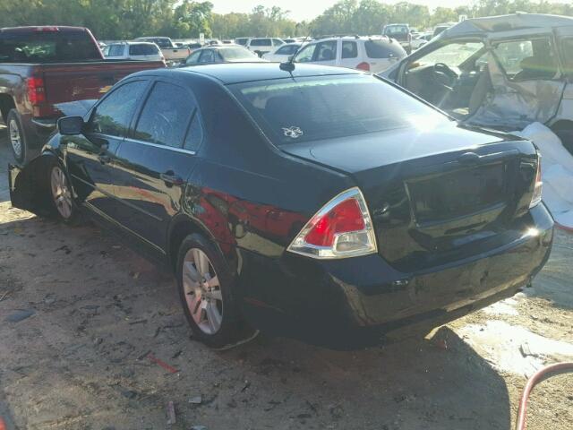 3FAHP08Z78R232047 - 2008 FORD FUSION SEL BLACK photo 3