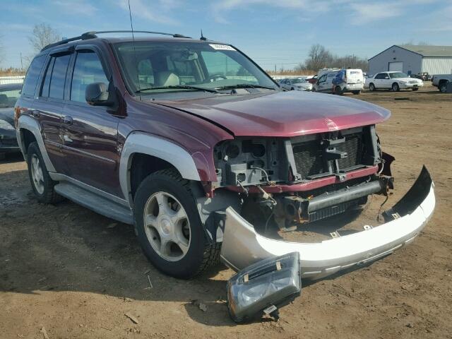 1GNDT13S952196809 - 2005 CHEVROLET TRAILBLAZE MAROON photo 1