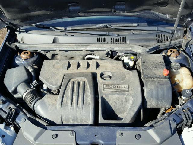 1G1AK18F887321485 - 2008 CHEVROLET COBALT LS BLACK photo 7