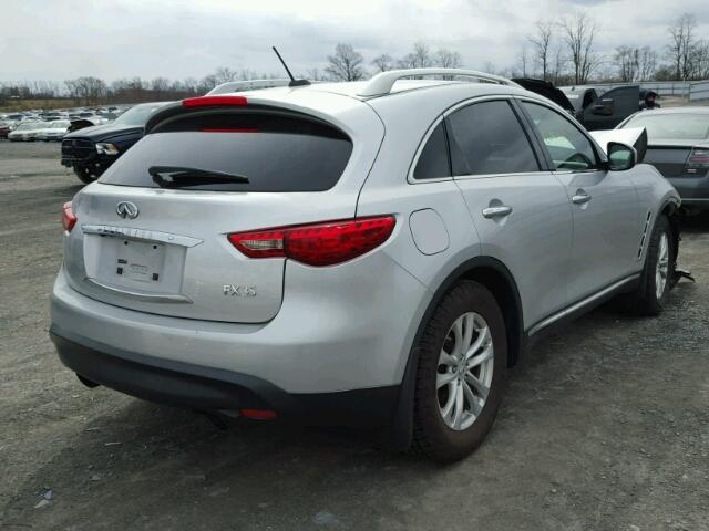 JN8AS1MW5AM851986 - 2010 INFINITI FX35 SILVER photo 4