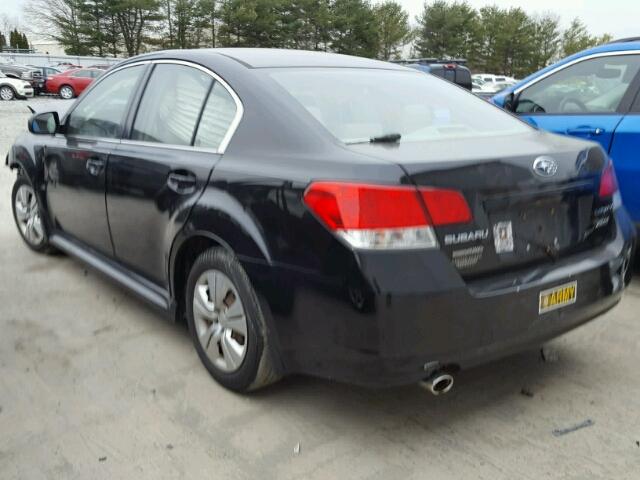 4S3BMBA67D3046246 - 2013 SUBARU LEGACY 2.5 BLACK photo 3