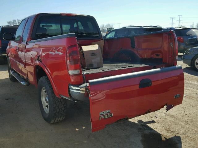 1FTRX18L02NB92257 - 2002 FORD F150 RED photo 3