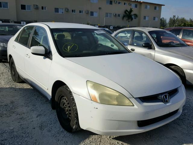 1HGCM56494A072583 - 2004 HONDA ACCORD LX WHITE photo 1