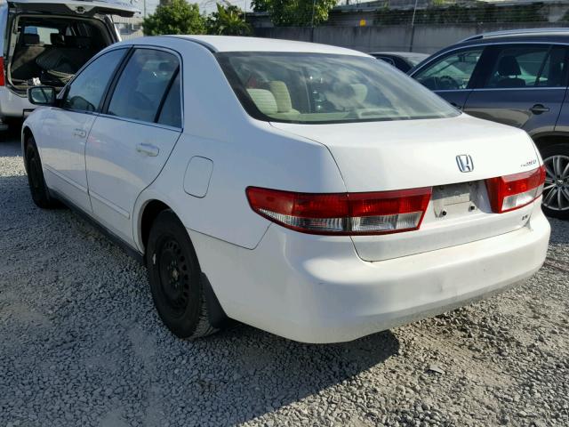 1HGCM56494A072583 - 2004 HONDA ACCORD LX WHITE photo 3