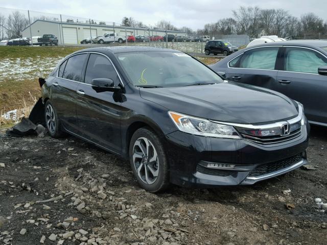 1HGCR3F88HA022448 - 2017 HONDA ACCORD EXL BLACK photo 1