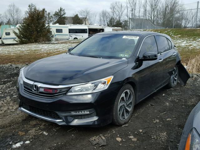 1HGCR3F88HA022448 - 2017 HONDA ACCORD EXL BLACK photo 2