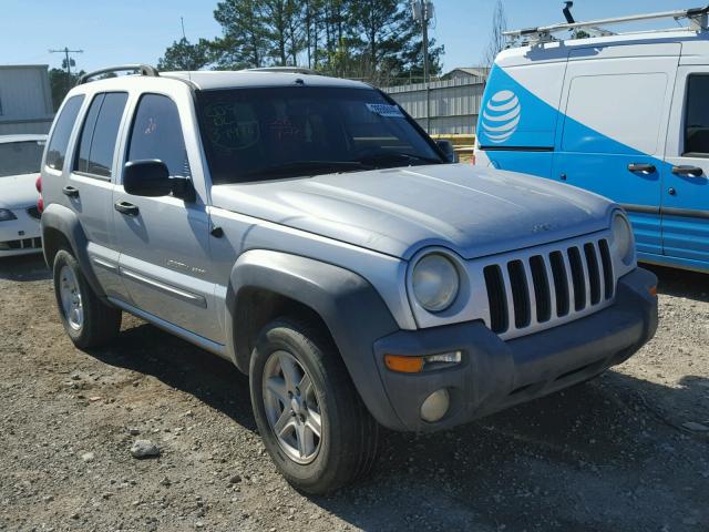 1J4GL48K12W338696 - 2002 JEEP LIBERTY SP SILVER photo 1