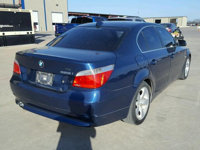 WBANA53545B860466 - 2005 BMW 525 I BLUE photo 4