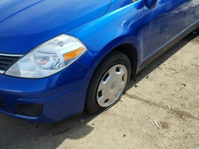 3N1BC13E79L452608 - 2009 NISSAN VERSA S BLUE photo 9