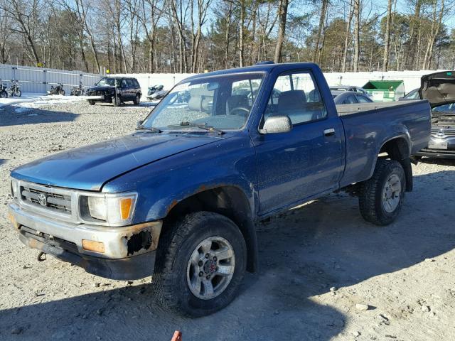 4TARN01P5RZ298098 - 1994 TOYOTA PICKUP 1/2 BLUE photo 2