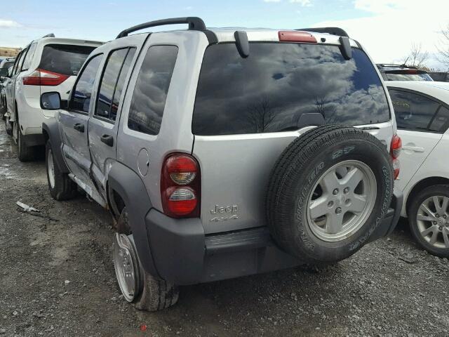 1J4GL48K16W222999 - 2006 JEEP LIBERTY SP SILVER photo 3