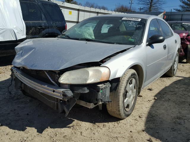 1B3EL36X94N237342 - 2004 DODGE STRATUS SE SILVER photo 2