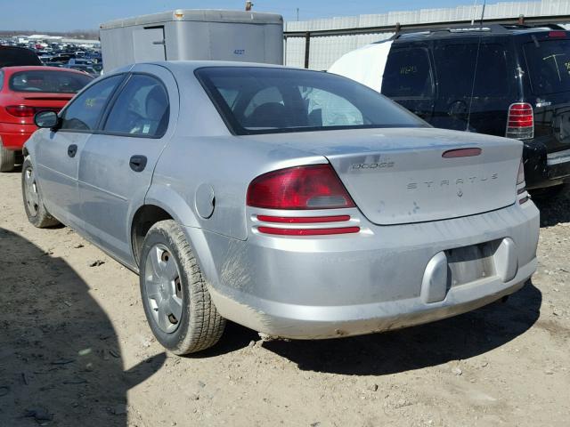 1B3EL36X94N237342 - 2004 DODGE STRATUS SE SILVER photo 3