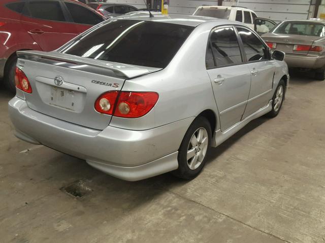 1NXBR32E35Z478305 - 2005 TOYOTA COROLLA CE SILVER photo 4