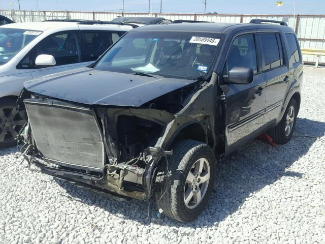 5FNYF4H55BB078755 - 2011 HONDA PILOT EXL CHARCOAL photo 2