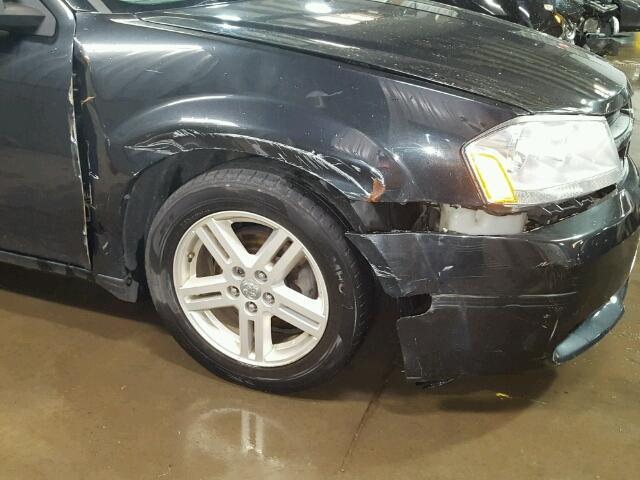 1B3CC1FB8AN233293 - 2010 DODGE AVENGER EX BLACK photo 9