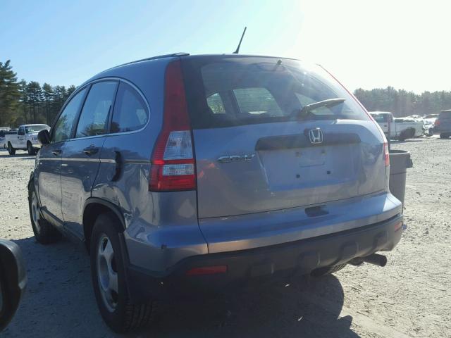 5J6RE48389L034918 - 2009 HONDA CR-V LX BLUE photo 3